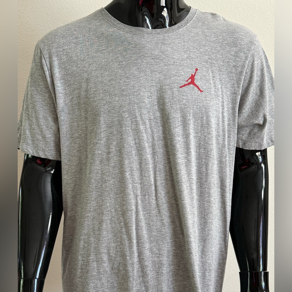 Gray Nike Jordan Jump Man Logo shirt